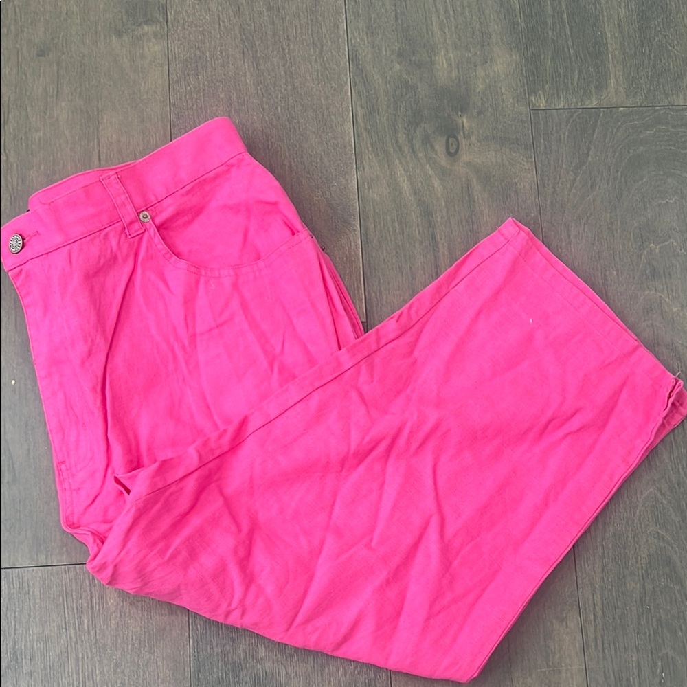 Bill Bass Linen Capri size 16 NWT